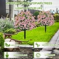 Waipfaru Outdoor Artificial Flower Decorations,22inch Fake Daisies Shrub with Eucalyptus Leaves,UV Resistant Artificial Plant for Indoor Outdoor Front Porch Gardens