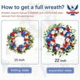 Waipfaru 22inch Spring Wreath for Front Door,Artificial Floral Wreath for Home Decoration