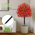 Waipfaru Outdoor Artificial Flower Decorations,22inch Fake Daisies Shrub with Eucalyptus Leaves,UV Resistant Artificial Plant for Indoor Outdoor Front Porch Gardens
