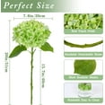 Waipfaru 4Pcs Hydrangea Artificial Flowers,20" Faux Hydrangea Flower with Stems,Full Latex Real Touch Hydrangea Flowers for Office Home Party Wedding Decor(Green)