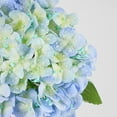 Waipfaru 4Pcs Hydrangea Artificial Flowers,20" Faux Hydrangea Flower with Stems,Full Latex Real Touch Hydrangea Flowers for Office Home Party Wedding Decor(Blue)