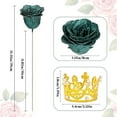Waipfaru Glitter Roses Bouquet,24pcs Glitter Artificial Flowers,DIY Glitter Everlasting Rose Bouquet with Stem for Valentine's Day Gift,Engagement,Anniversary,Wedding