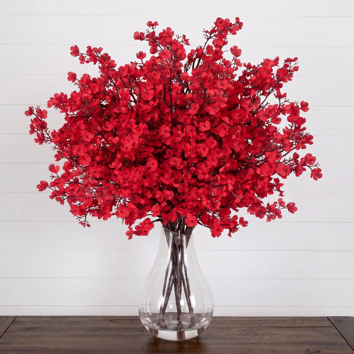 Waipfaru 30Pcs Artificial Fall Flowers Babys Breath Flower Bulk,Real Touch Silk Gypsophila Bouquets for Home Festival Decor