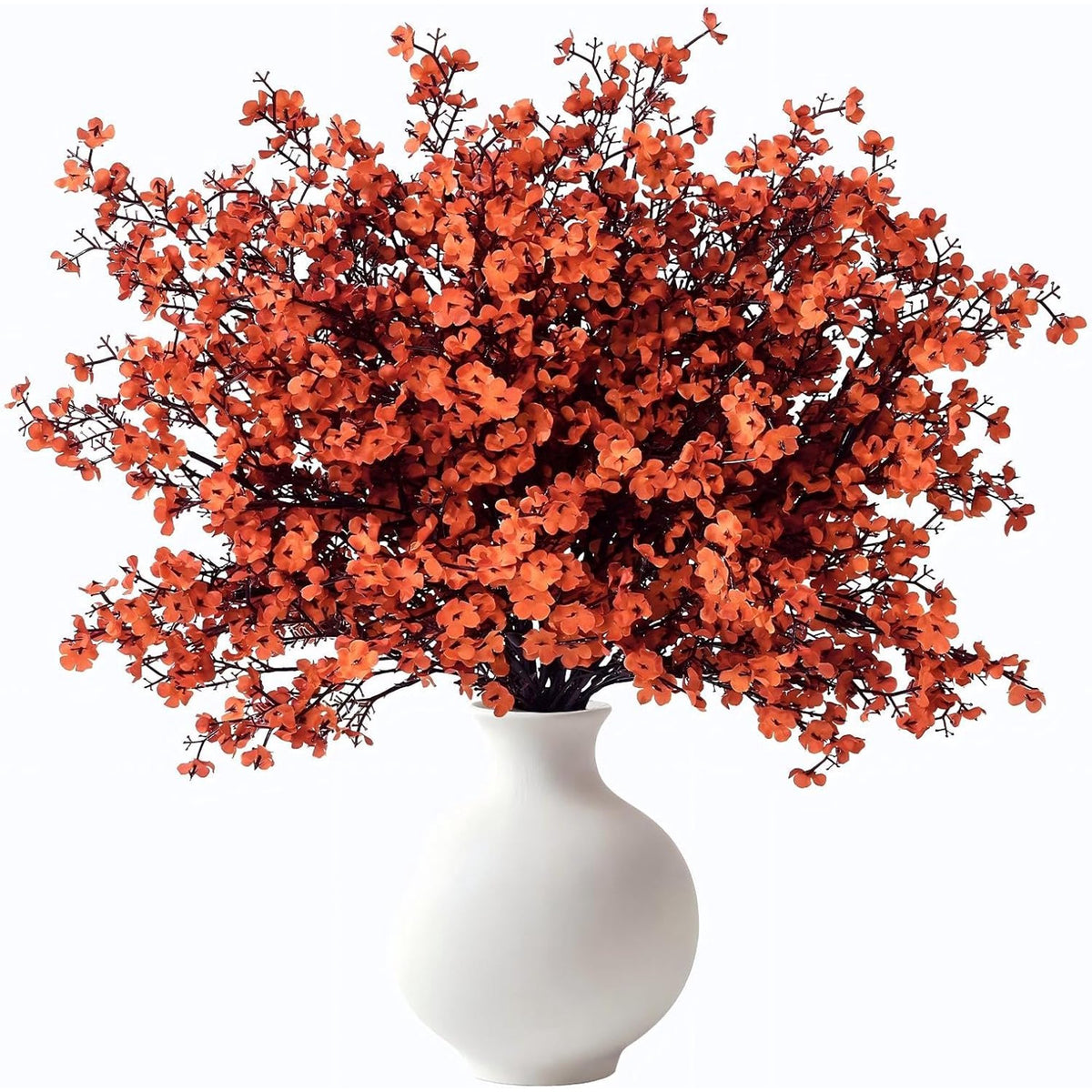 Waipfaru 20Pcs Artificial Fall Flowers Babys Breath Flower Bulk,Real Touch Silk Gypsophila Bouquets for Home Festival Decor