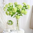 Waipfaru 4Pcs Real Touch Hydrangea Artificial Flower ,27inch Latex Long Stem Hydrangea Flower Bouquets for Home Party Wedding Table Decor