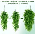 Waipfaru Artificial Hanging Plants Fern Vine,4 Pack Fake Ivy Leaves Plastic Plants, Faux UV Resistant Greenery Decor for Indoors & Outdoors