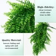Waipfaru Artificial Hanging Plants Fern Vine,4 Pack Fake Ivy Leaves Plastic Plants, Faux UV Resistant Greenery Decor for Indoors & Outdoors