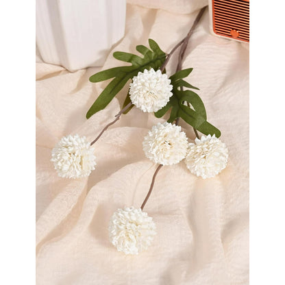 Waipfaru 12pcs Fake Silk Pompon Mum Artificial Flowers,Small Faux Chrysanthemums with Stems,Realistic Floral Decorations for Wedding DIY Bouquet Centerpieces Shower Vase Home Decor