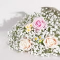 Waipfaru 12 Pcs Artificial Baby Breath Flower Pick, 21inch Real Touch Silk Faux Gypsophila Bouquets for Wedding Arrangement Party Home Decoration(White)