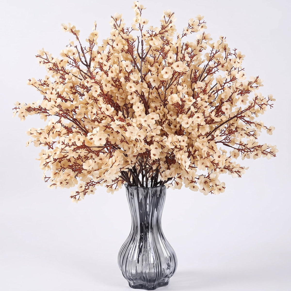 Waipfaru 20Pcs Artificial Fall Flowers Babys Breath Flower Bulk,Real Touch Silk Gypsophila Bouquets for Home Festival Decor