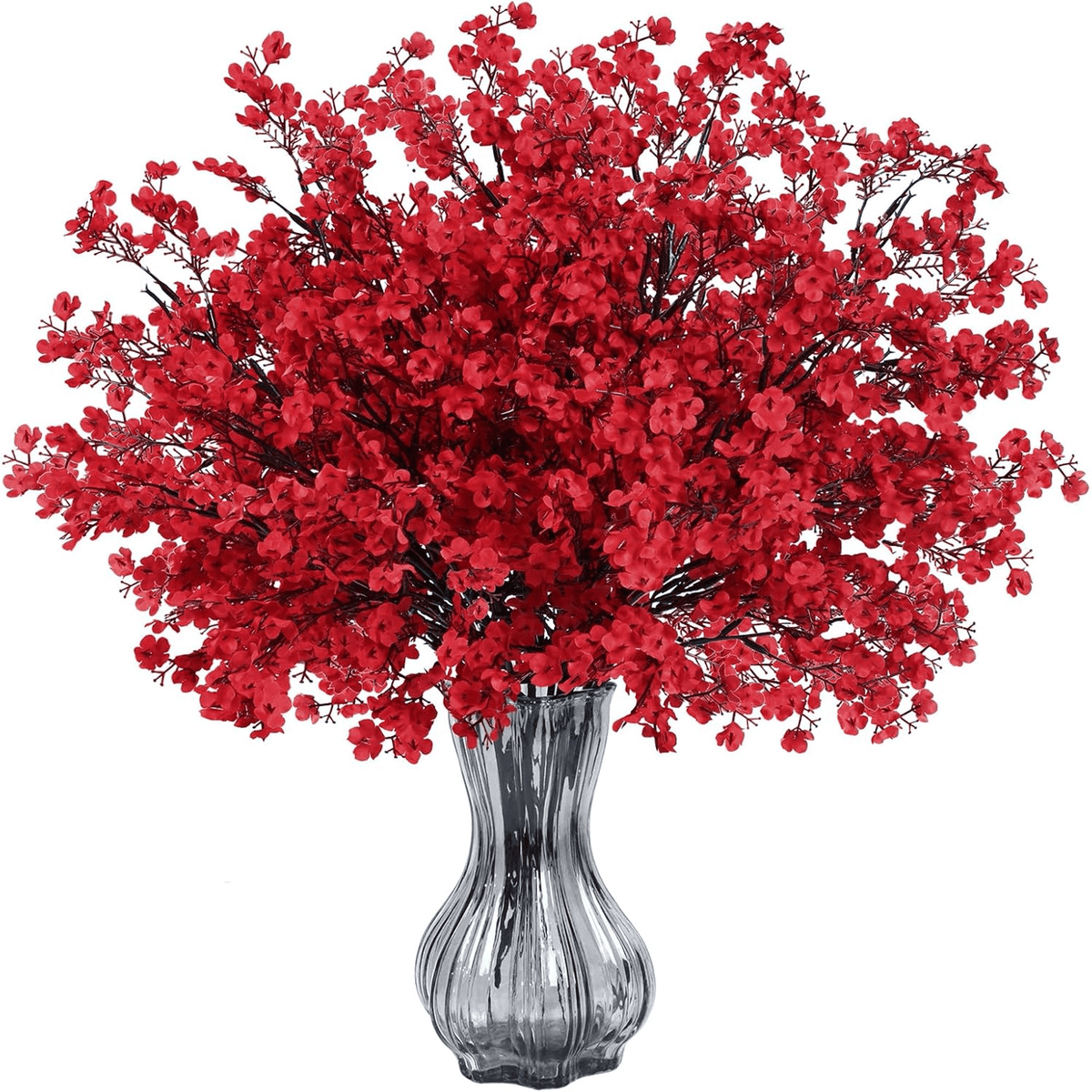 Waipfaru 30Pcs Artificial Fall Flowers Babys Breath Flower Bulk,Real Touch Silk Gypsophila Bouquets for Home Festival Decor