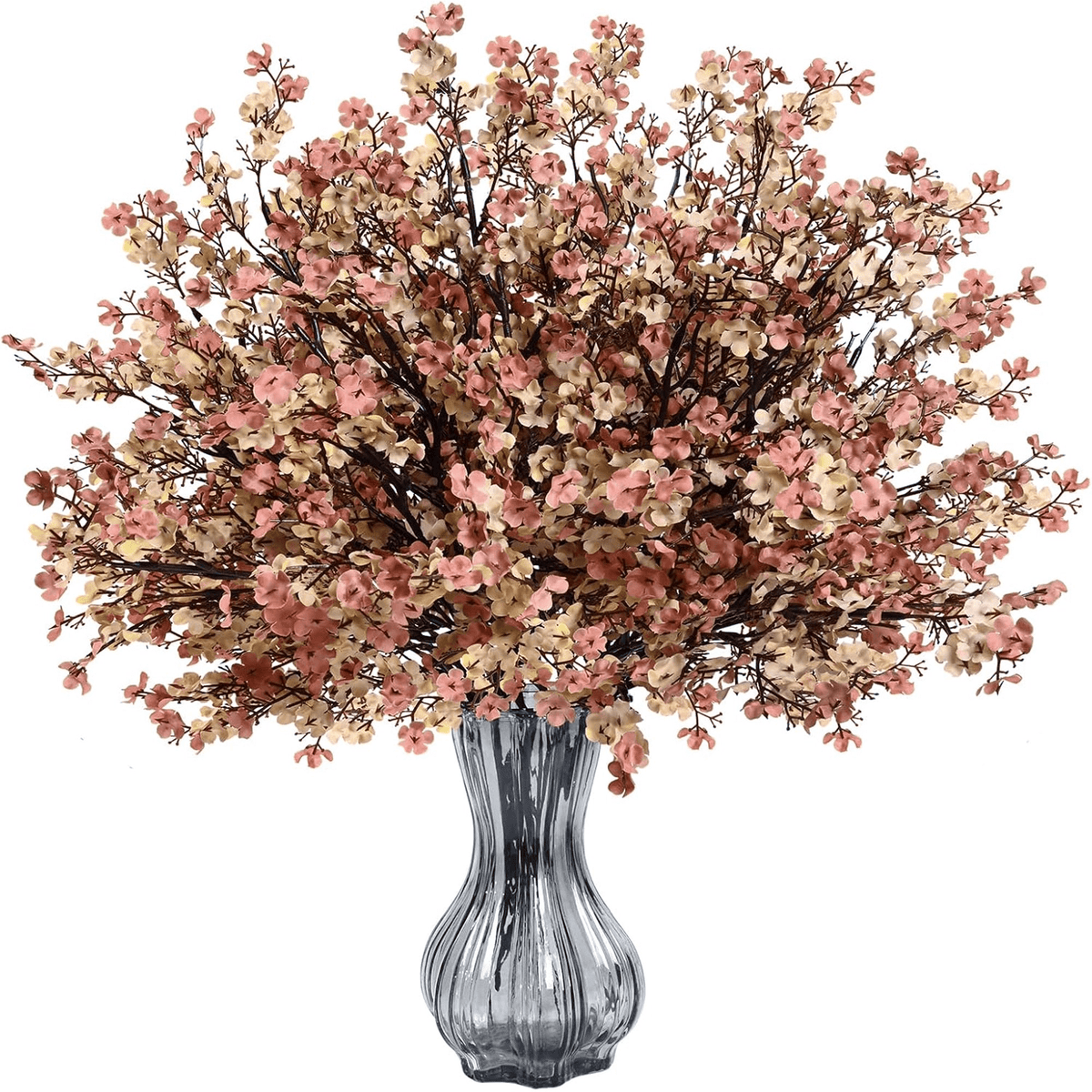 Waipfaru 20Pcs Artificial Fall Flowers Babys Breath Flower Bulk,Real Touch Silk Gypsophila Bouquets for Home Festival Decor