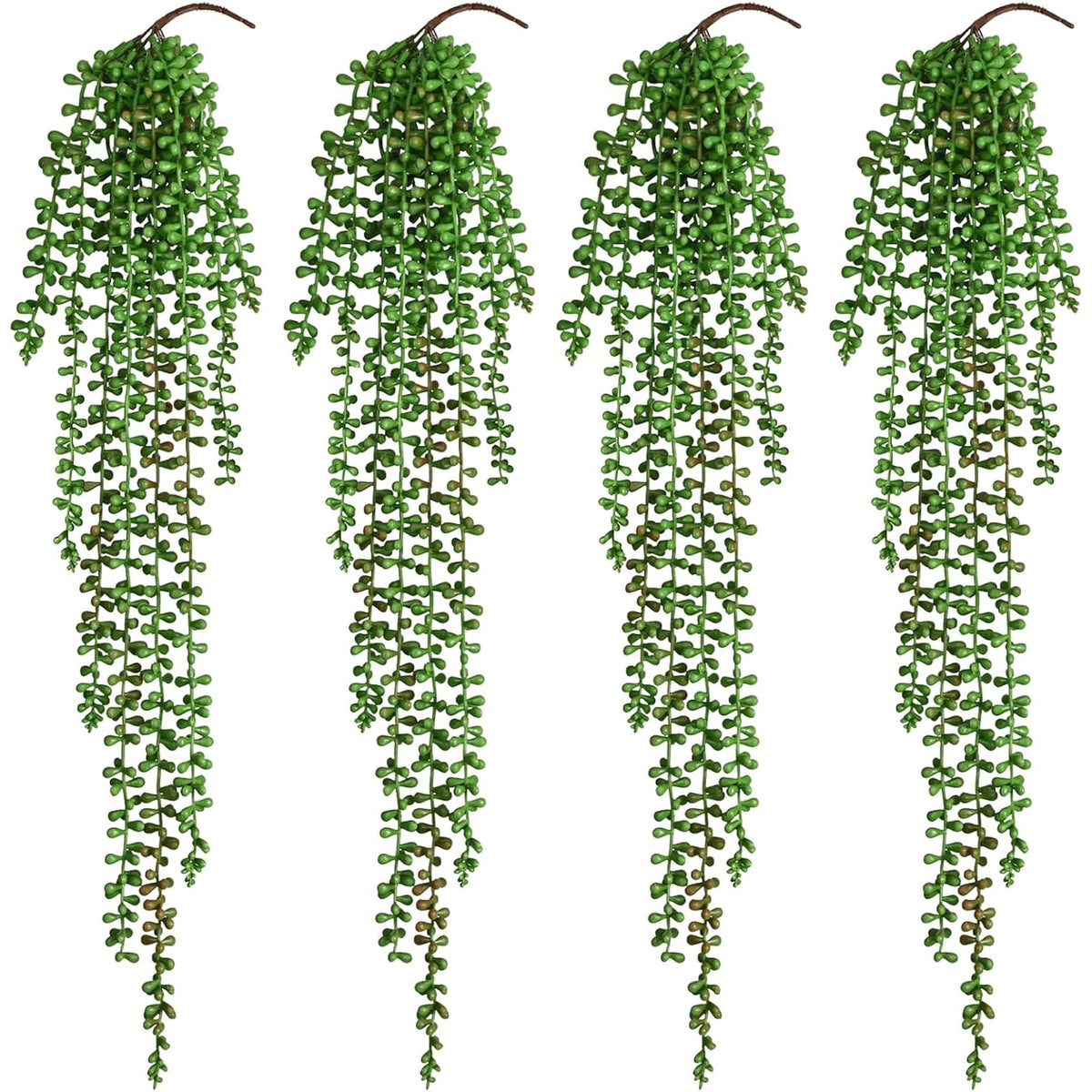 Waipfaru Artificial Hanging Plants,4 Pack Faux Hanging Greenery, Lush Fake Hanging Vines for Indoor Outdoor Decor