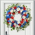 Waipfaru 22inch Spring Wreath for Front Door,Artificial Floral Wreath for Home Decoration