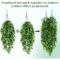Waipfaru 4 Pcs Fake Hanging Plant,Faux Eucalyptus Leaf Greenery Vine,UV Resistant Plastic Plant,Artificial Hanging Plants,Ivy Room Decor,Outdoor