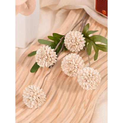 Waipfaru 12pcs Fake Silk Pompon Mum Artificial Flowers,Small Faux Chrysanthemums with Stems,Realistic Floral Decorations for Wedding DIY Bouquet Centerpieces Shower Vase Home Decor