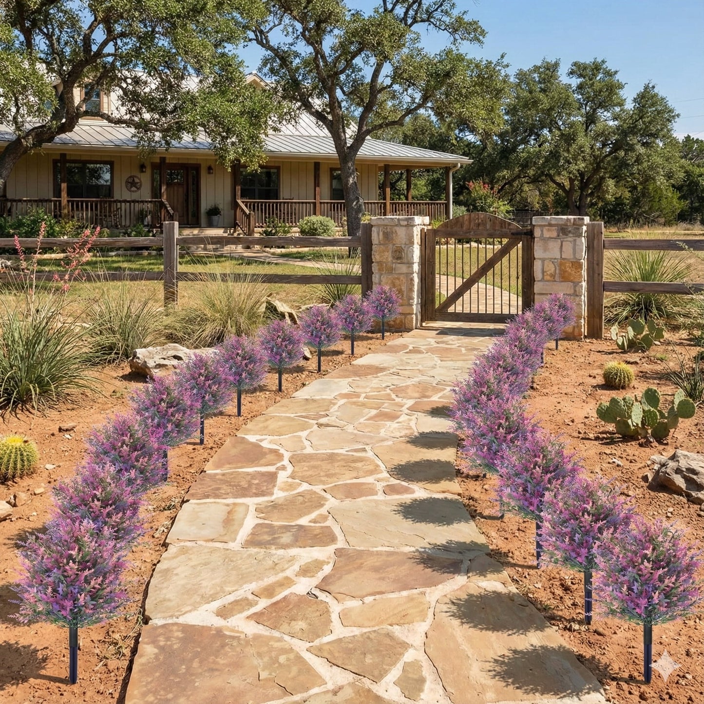 Waipfaru 2 Pack Artificial Topiary Trees for Outdoors,21" Faux Boxwood Ball Shrubs with Ground Spikes,UV Resistant Fake Plants for Front Porch, Garden, Patio Home Decor