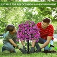 Waipfaru Outdoor Artificial Flower Decorations,22inch Fake Daisies Shrub with Eucalyptus Leaves,UV Resistant Artificial Plant for Indoor Outdoor Front Porch Gardens