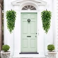 Waipfaru 4 Pcs Fake Hanging Plant,Faux Eucalyptus Leaf Greenery Vine,UV Resistant Plastic Plant,Artificial Hanging Plants,Ivy Room Decor,Outdoor